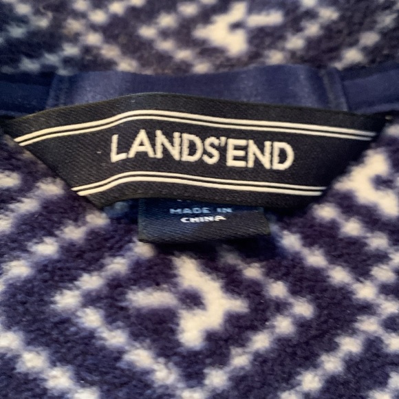Lands End half zip fleece in size m 10-12 - Picture 4 of 5